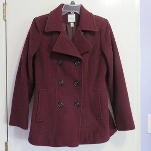 Croft & Barrow Wool Pea Coat in Size Small